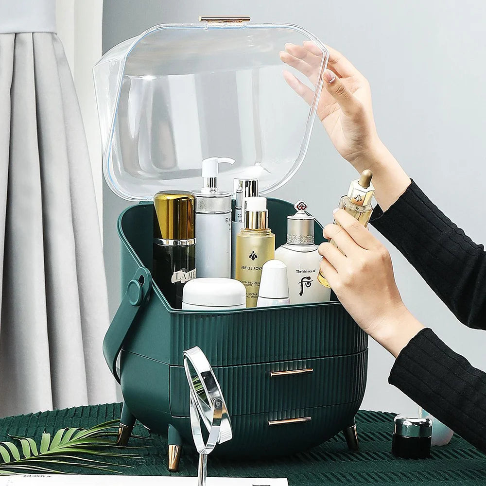 Makeup Organizer Drawer Cosmetic Carry Case Storage Jewellery Box Holder Stand