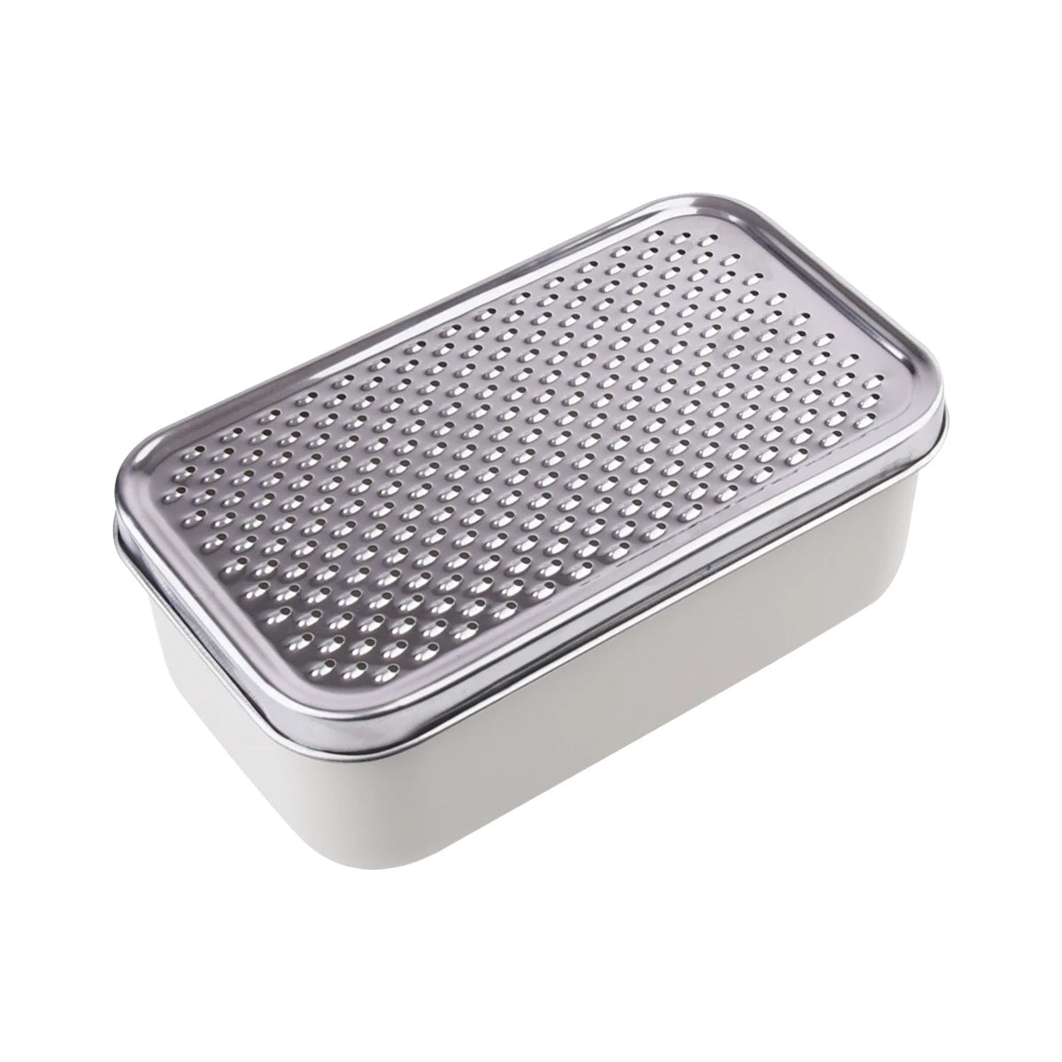 Cheese Grater 2 In1 Fruit Vegetable Chopper Onion Choppers with Container Stainless Steel Rectangle Box Graters Cheese Grater