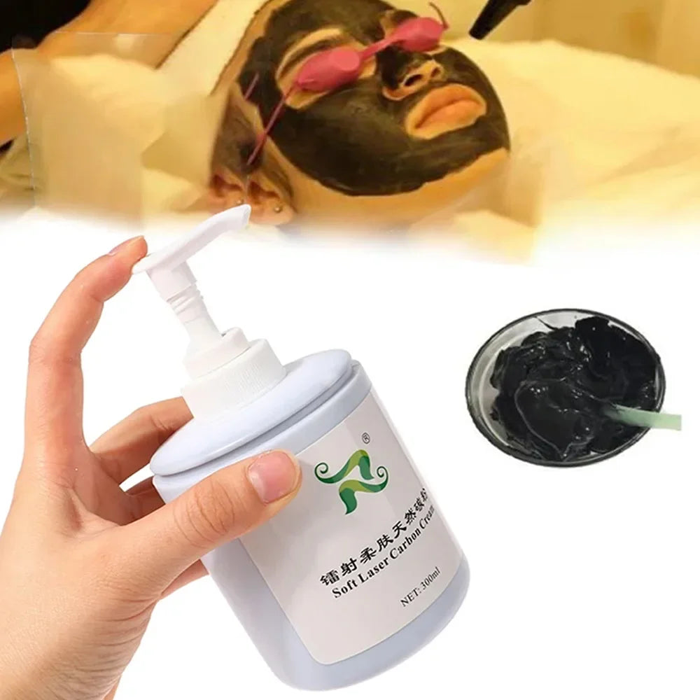 300ml Soft Skin Care Laser Machine Carbon Cream Gel For Nd:YAG Laser Facial Clean, Skin Rejuvenation Effectively Tighten Skin