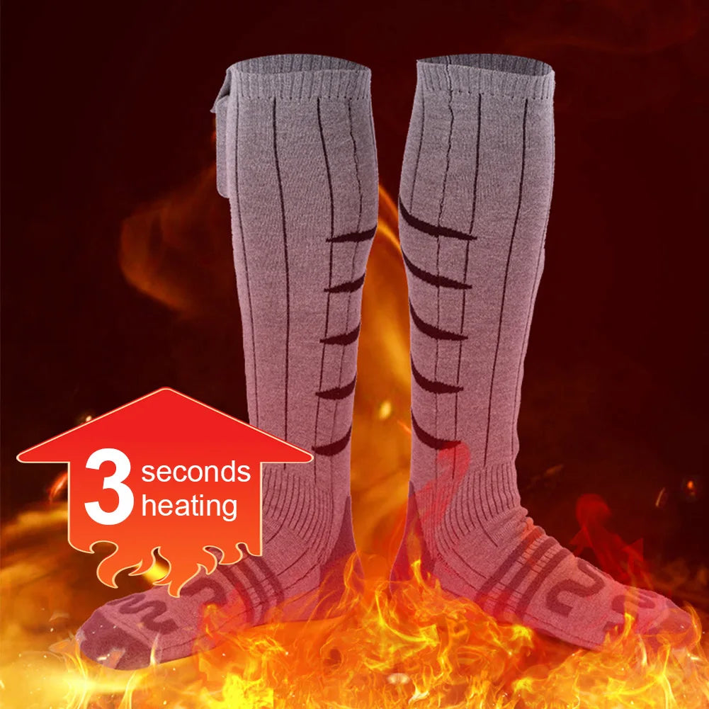 Electric Heated Socks Without battery Cold-Proof Winter Warm Thermal Socks Fast Heating Socks Washable for Outdoor Skiing Hiking
