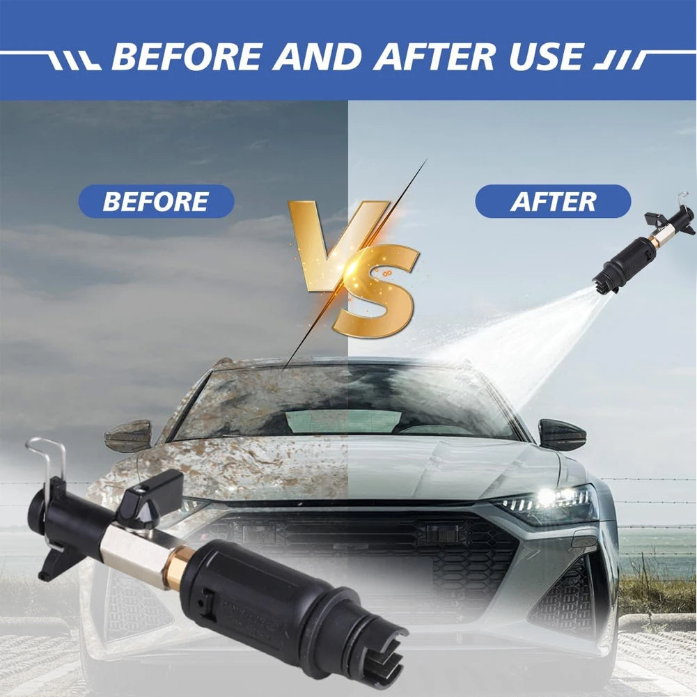 Quick Plug Connect Sprayer with Safe Lock Water Flow Control Valve Wear Resist Duckbill Water Gun Sprayer for Car Washing