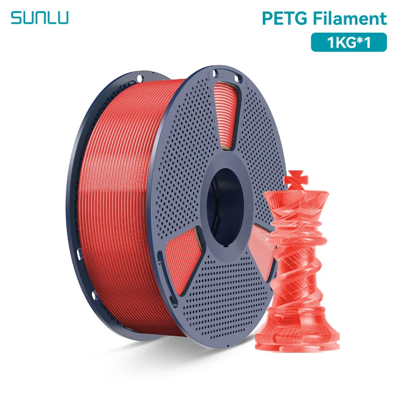 SUNLU PETG 3D Printer Filament 1.75mm High transparency White Color Tolerance+/-0.02mm for DIY gift printing fast shipping