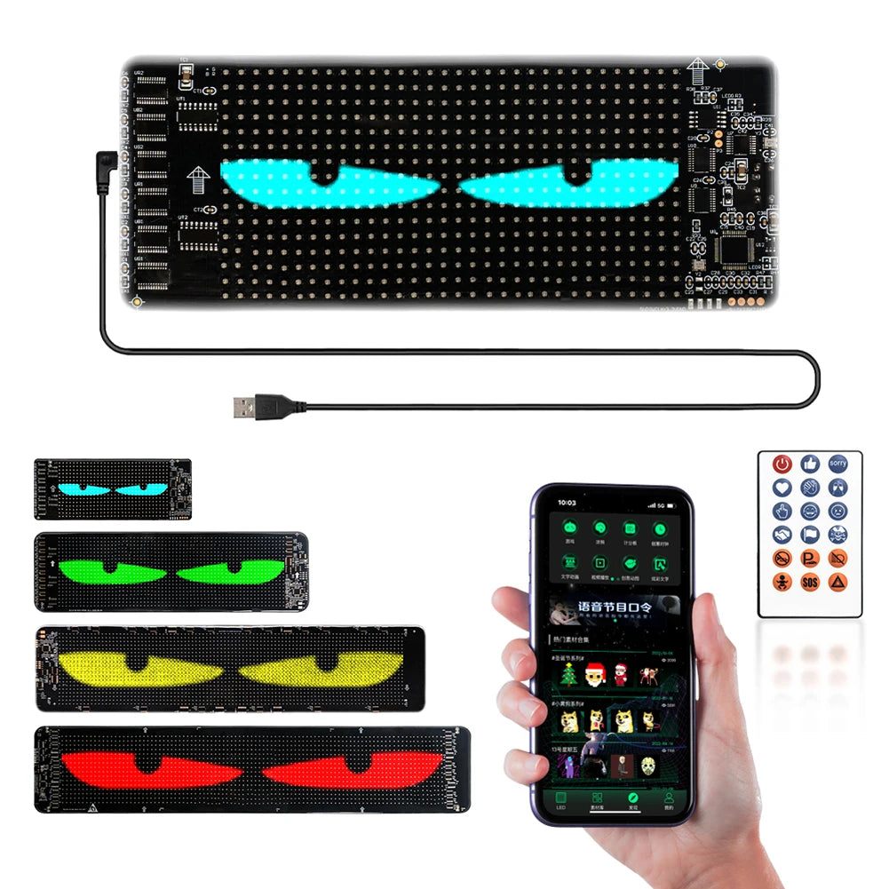 Devil Eyes LED Panel Light Remote Control LED Devil Eye Decoration Light Demon Eyes Flexible LED Panel for Store/Bar/Trucks