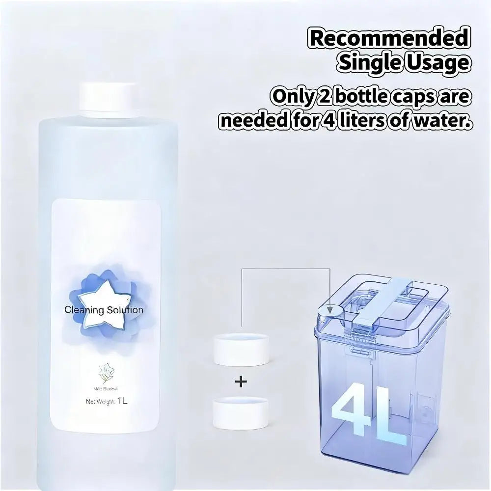 Floor Cleaning Solution 1L, Compatible with ECOVACS Deebot T30 OMNI/T30s PRO/T20 OMNI/T10/X2 OMNI/X2 TURBO/X1 OMNI/X1 TURBO
