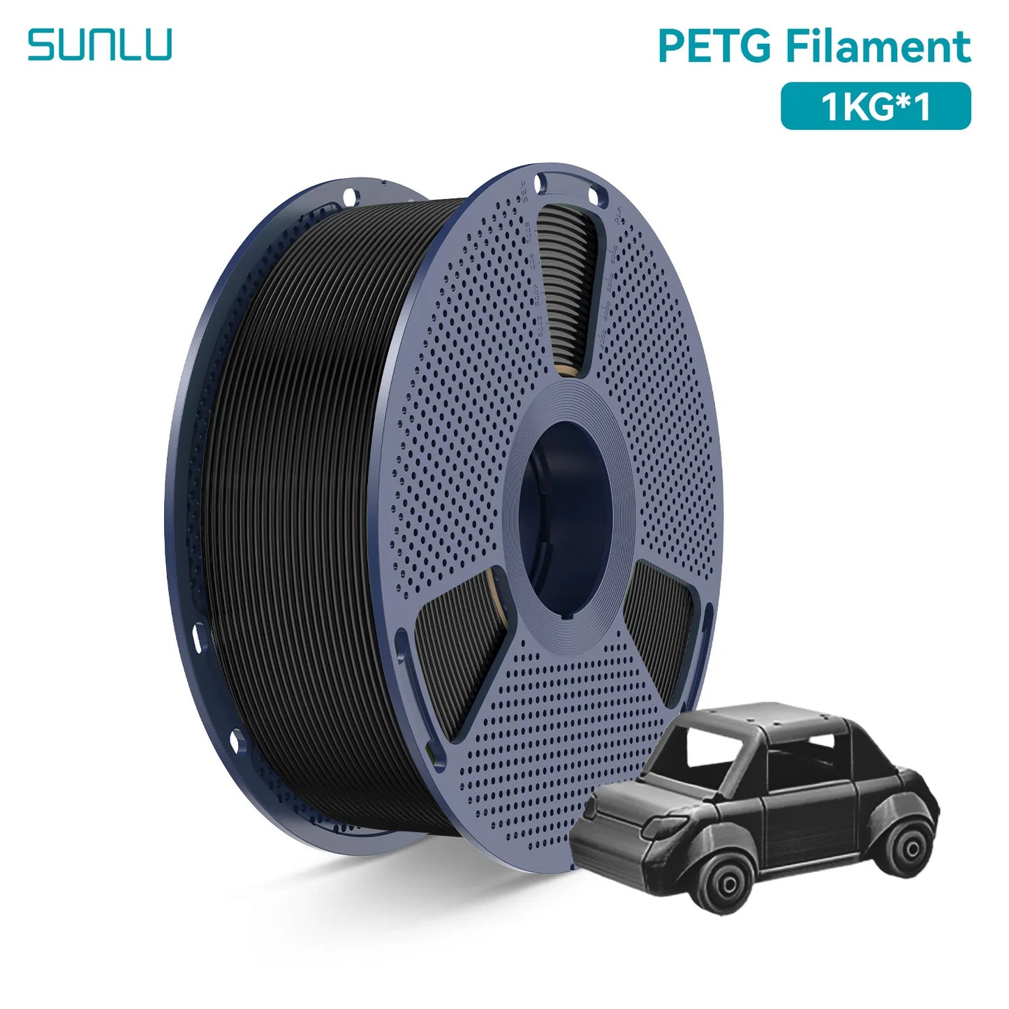 SUNLU PETG 3D Printer Filament 1.75mm High transparency White Color Tolerance+/-0.02mm for DIY gift printing fast shipping
