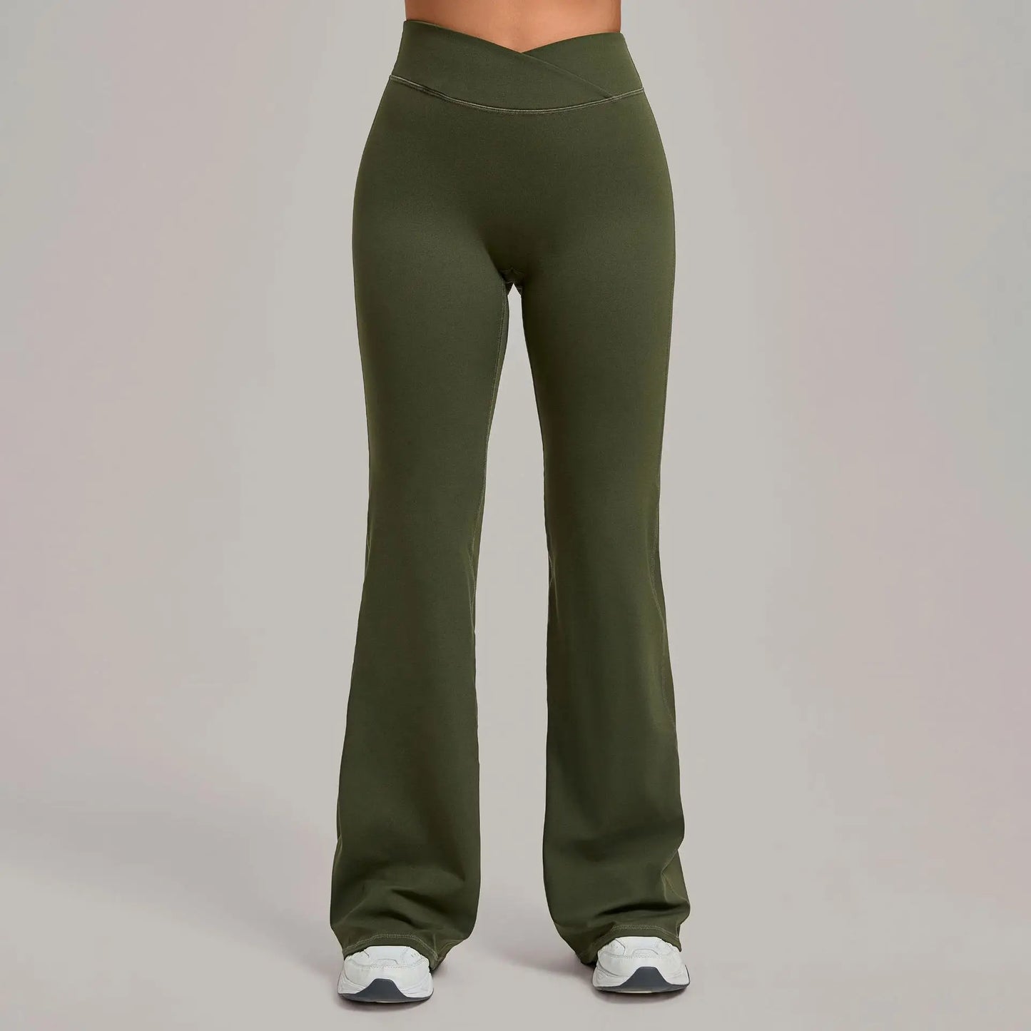 Women's Pilates Yoga Pants Sports Fitness Flared Peach Hip-lifting Leggings Outdoor Workout Training Running Casual Trousers