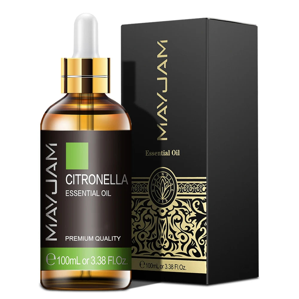 100ml with Dropper Myrrh Camphor Fennel Juniper Pure Natural Aromatherapy Essential Oil Refreshing Up Brain