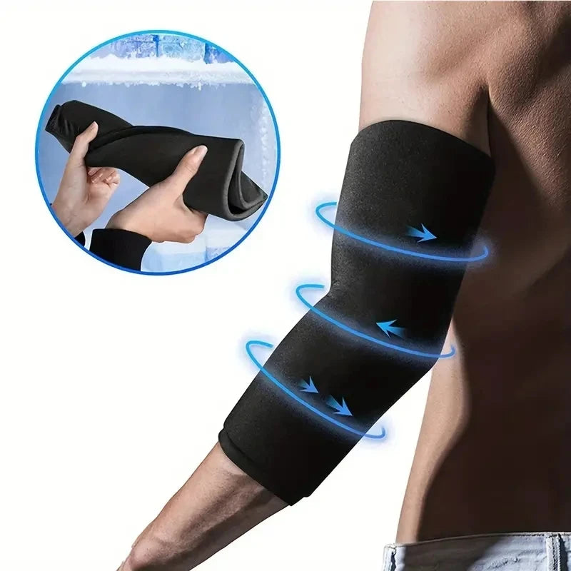 Adjustable knee and elbow ice packs - Reusable hot-cold therapy packs, suitable for both ice application and heat application
