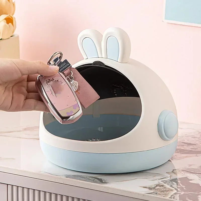 1/2pcs Doll Bed Baby Bunny Storage Box with Mat for Labubu Space Module Doll Sleep Cradle Cart Dolls Bed Furniture Accessories