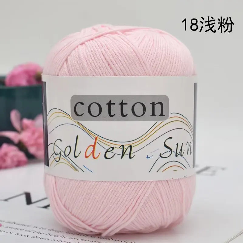 1Pc 50g Hand knitting 100% cotton yarn soft crochet yarn to knit sweater blanket hat line crocheting amigurumi doll bag threads