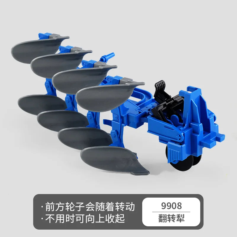 1:24 Scale Remote-Controlled Tractor Toy Alloy Electric Farm Truck with Headlights RC Car Set for Kids Birthday Christmas Gifts