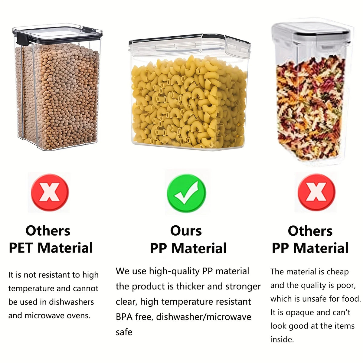 Cereal Containers Storage Set of 2/3/4  （2.5L 84oz）, Airtight Food Storage Containers for Kitchen & Pantry Organization, Cereal