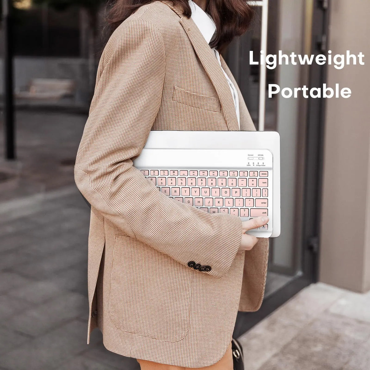 JITE Mini Ultra-Slim Wireless Keyboard Bluetooth Keyboard MOUSE for iPad iPhone Tablet Phone Smartphone iOS Android Windows