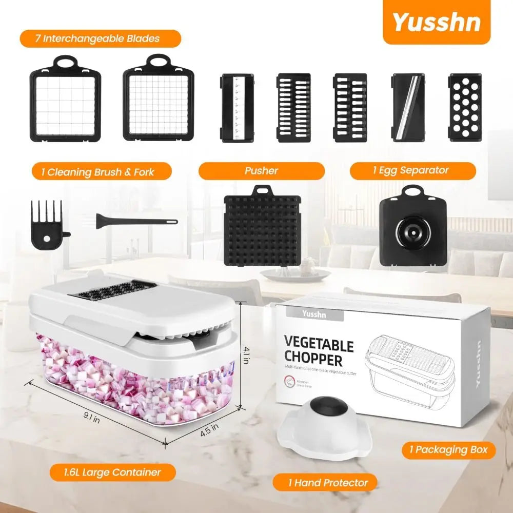 High Quality 18 in 1 Vegetable Chopper Multifunction Kitchen Items Food Cutter Cooking Gadgets Dicer Kitchen