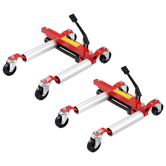 SucceBuy Wheel Dolly 1500 LBS  Dolly Car Jack Dolly Lifter with 360° Rotatable Wheels for Vehicle Auto Repair Moving, Set of 2