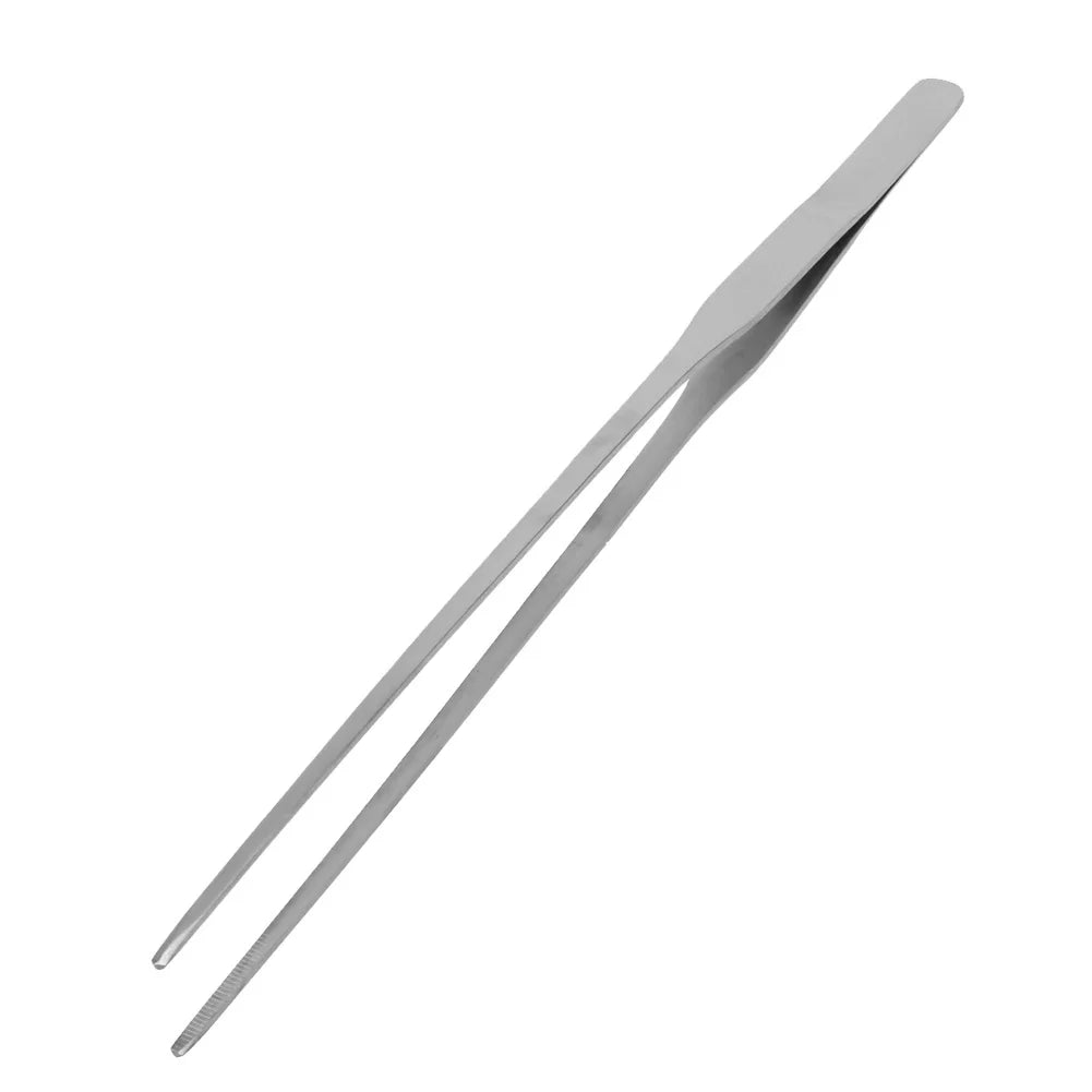 10.5 Inch Reptile Feeding Tongs Stainless Steel Plant Aquascape Tool Ergonomic Fish Tank Long Tweezers for Terrarium Aquarium