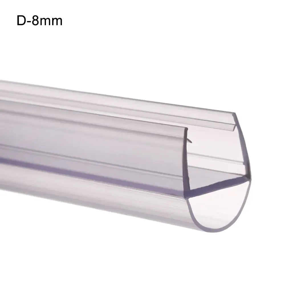 Bath Shower Screen Door Seal Strip Water Baffle 4 to 12mm Seal Gap Window Door Weatherstrip Glass Door Weatherstrip Hardware