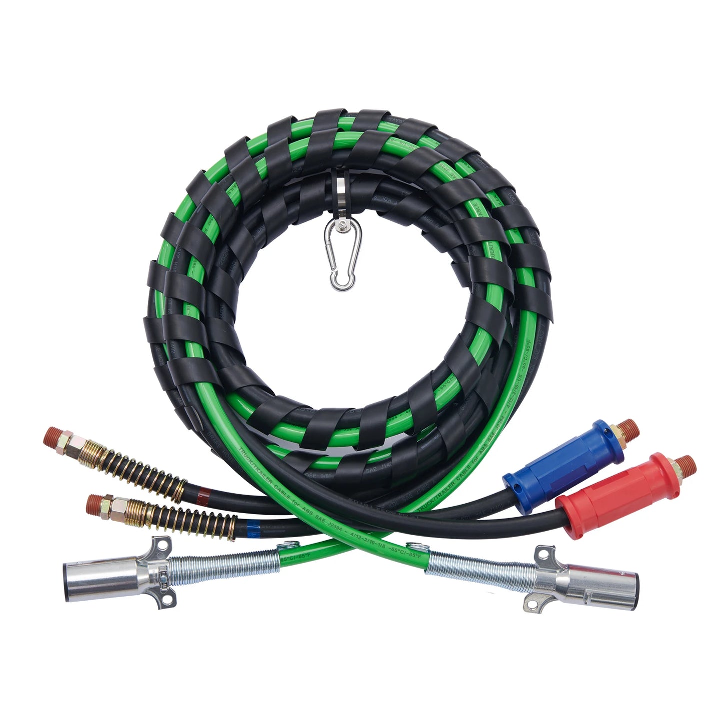 SucceBuy Semi Truck Air Line Kit 3-in-1 Air Hoses&ABS Power Line Plug Electrical Cord Cable&Rubber Air Lines Hose Assembly Kit