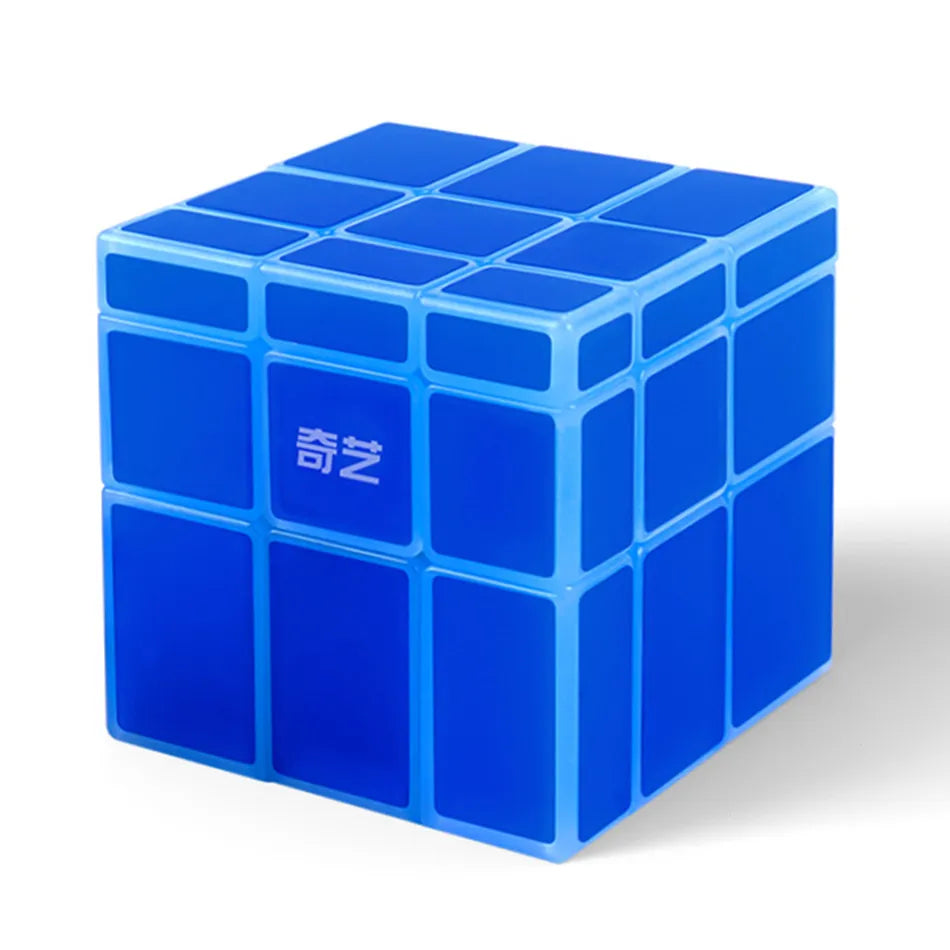 QiYi Mirror 2x2 Magic Cube Puzzle Speed Magic Cube Golden/Silver Sticker Cube Toys For Children