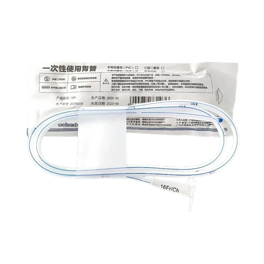 1/10Pcs 120cm Medical Disposable Nasogastric tube High Quality Silicone Stomach Gastric Tube Nasal Feeding Supplies