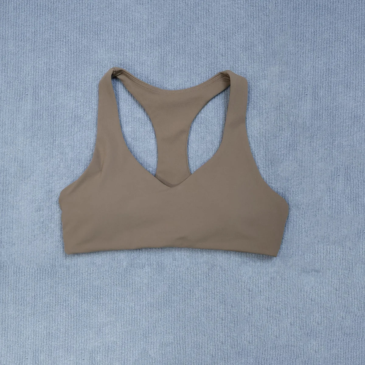Summer Halter Neck Padded Sports Yoga Bra for Women Shock Absorption Support Backless Crop Top for Outdoor Running And Gym