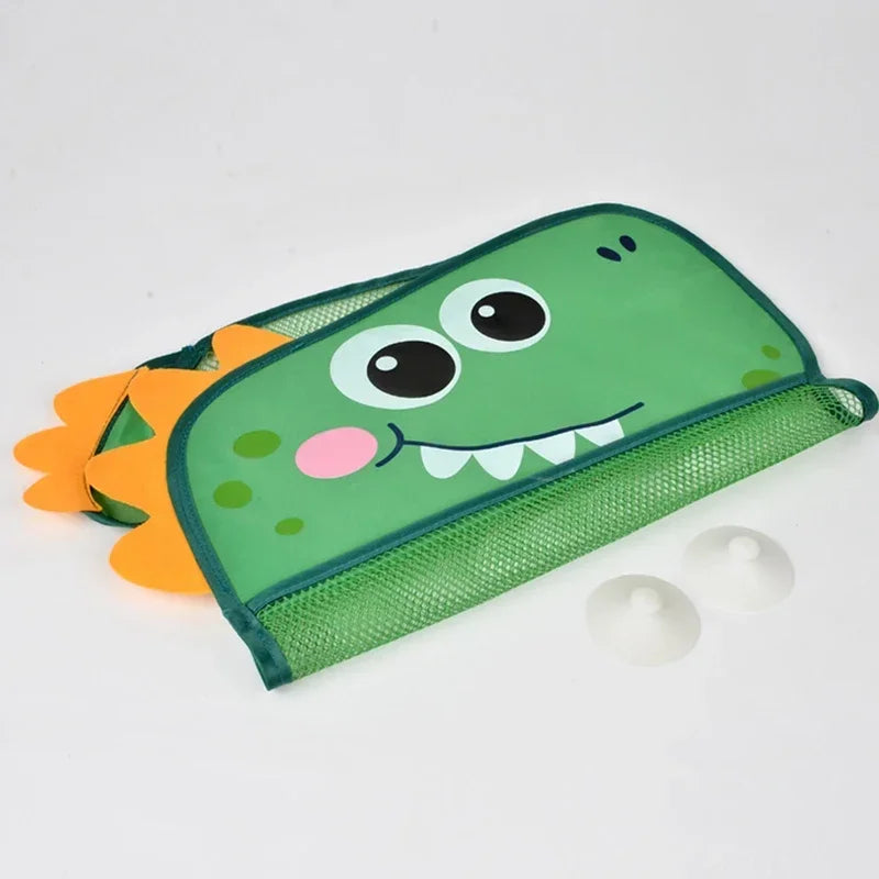 Dinosaur Animal Baby Bath Toys Organizer Kids Tidy Storage Suction Bathroom Bathtub Doll Hanging Bag Basket Mesh Bag Water Toys