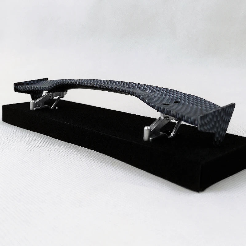 1/10 Scale RC Car Plastic Carbon Fiber Pattern Rear Wing Spolier Drift On Road Touring Model Hobby