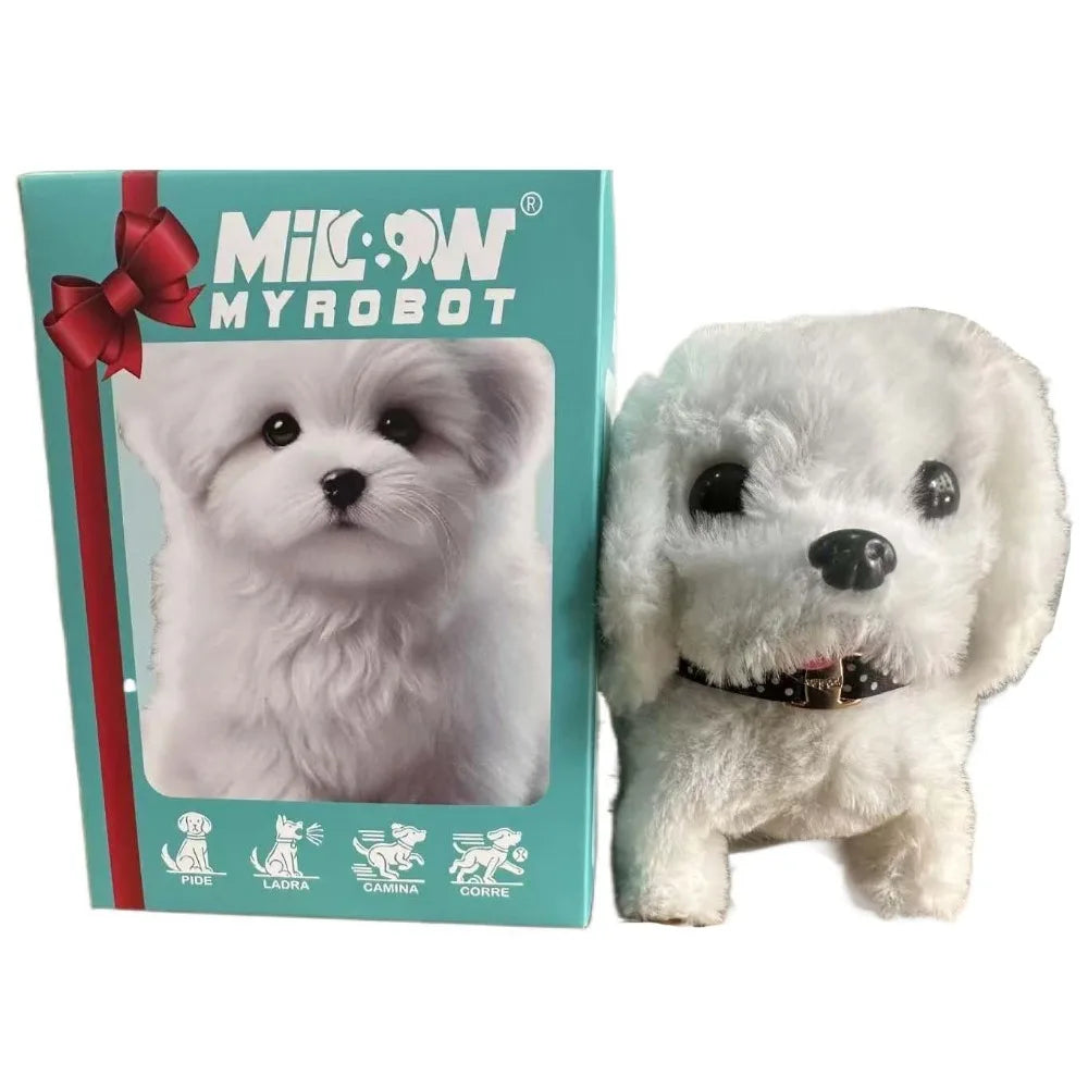 Birthday Gift Stuffed Animals Realistic Robotic Puppy Simulation Interactive Robot Dog Barking Soft Walking Dog Baby