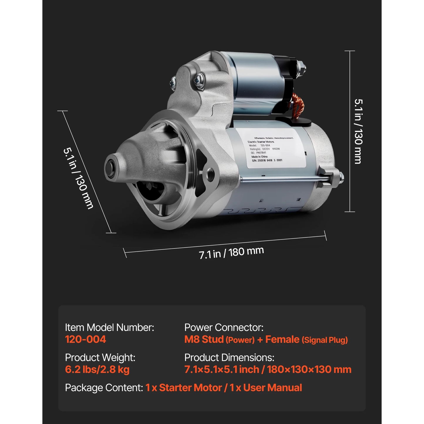 SucceBuy Starter 17986 Starter Motor Replacement Compatible with GMC Pontiac Saturn Suzuki OEM 12588493 M000T35871 31100-78J00