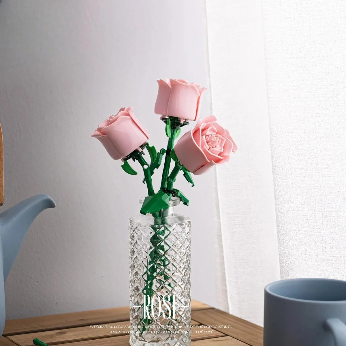 Valentine's Day Rose Building Blocks immortal bouquet puzzle puzzle pieces toy toy gift decorations