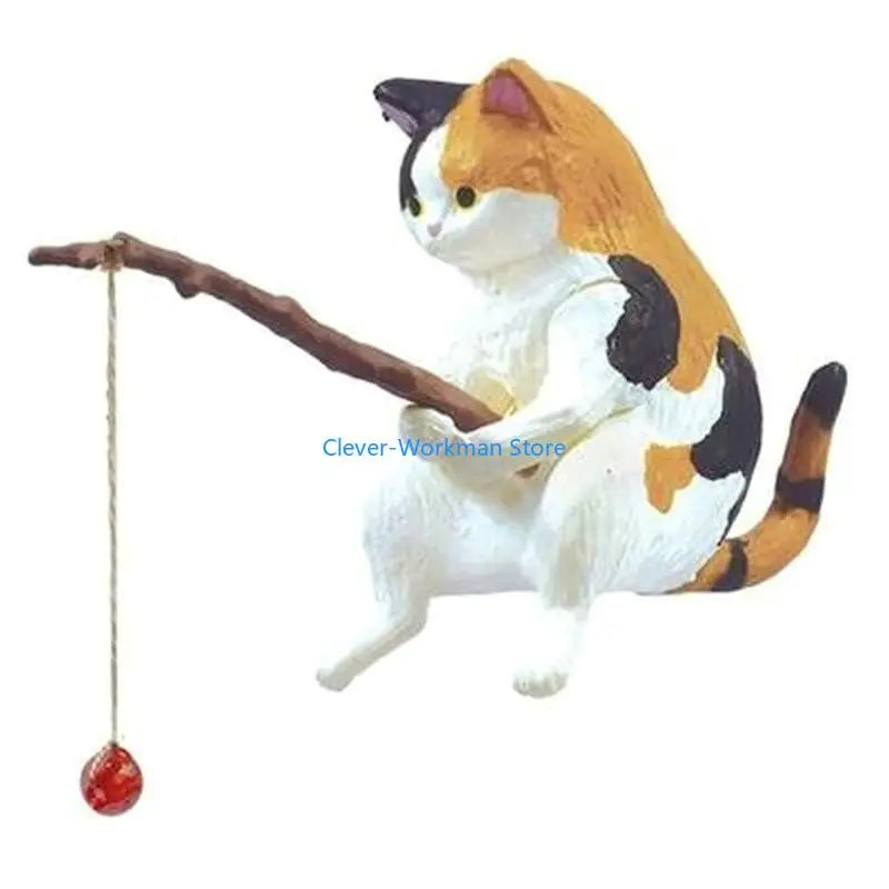 24TD Aquarium Decoration Fishing Ornaments for Fish Animal Resin Figurine