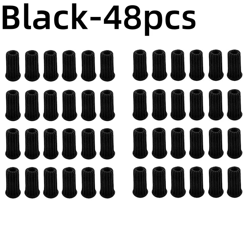 24PCS Floor Protector Chair Leg Sock Cute Anti-Noise Elastic Table Foot Cover Knitting Non-Slip Protective Case