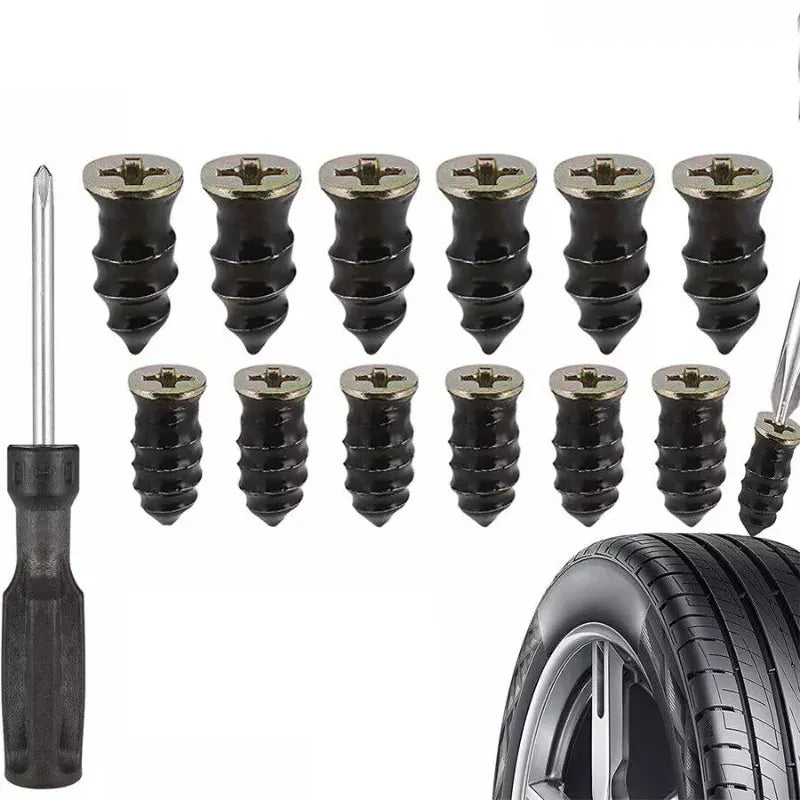 22PCS Universal Car Motorcycle Truck Vacuum Tire Repair Tubeless Nail Rubber Nails Tubeless Rubber Nails Tire Puncture Repair