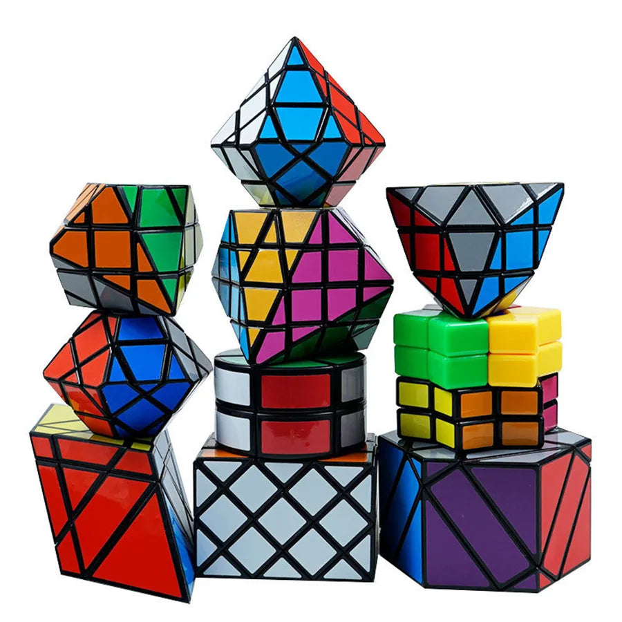 DianSheng Strange-shape Magic Cube Series Diamond /UFO  Magic Cube Puzzle Education Toys For Kids Magico Cubo