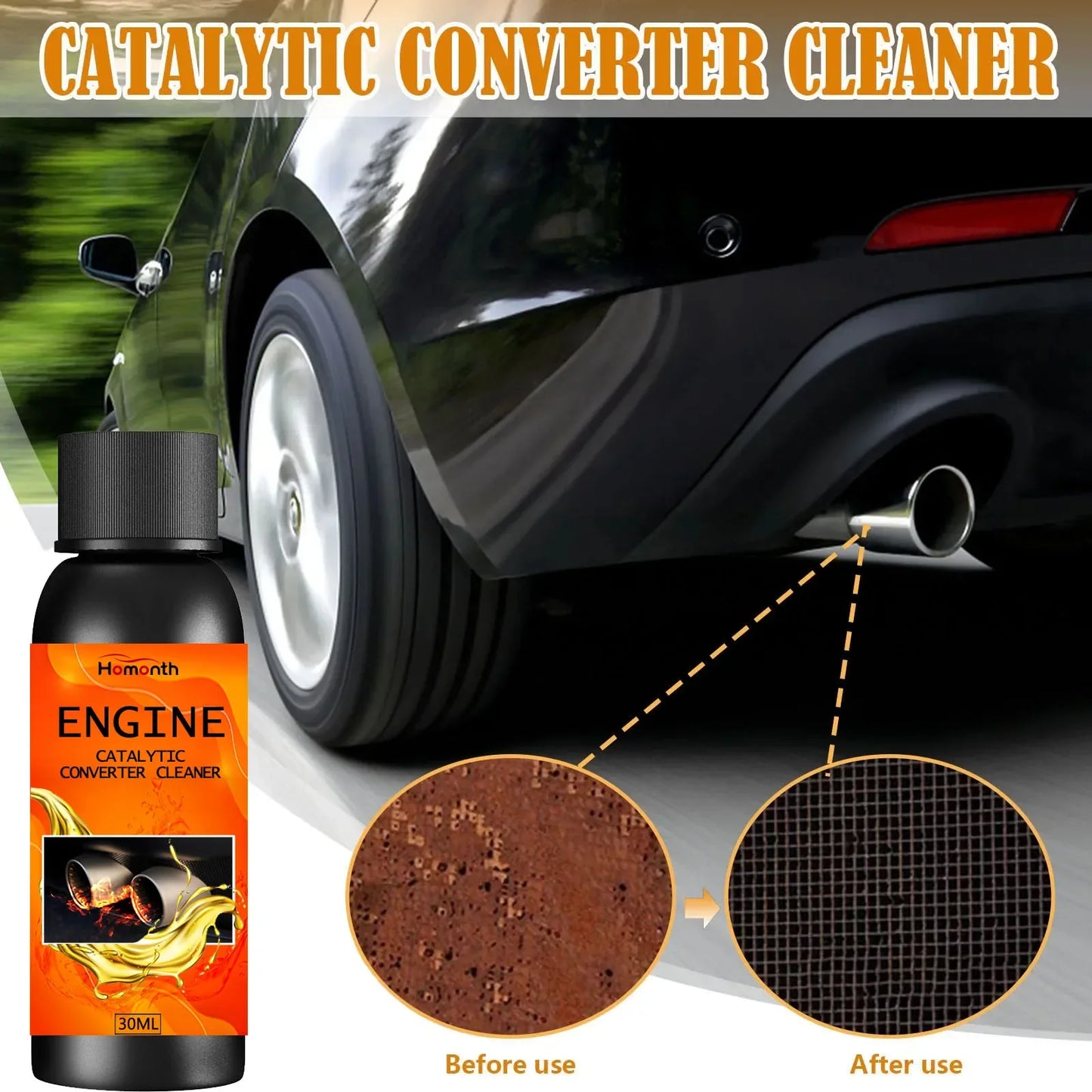 Catalytic Converter Cleaner Engine Boost Up Carbon Removal Reduce Fuels Consumption Engine Accelerators For Diesel Car #rc213v