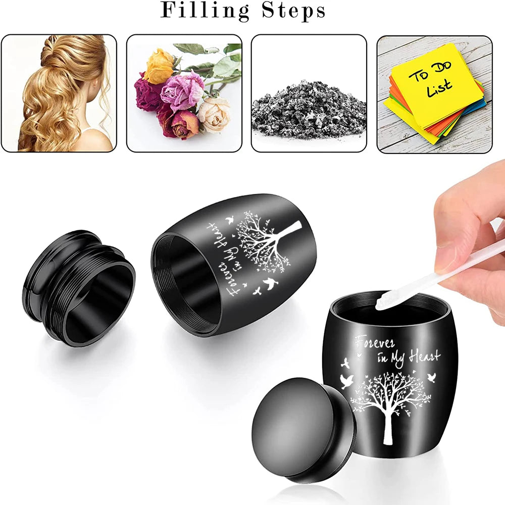 7 Colors Small Keepsake Urn for Human Ashes Tree of Life Cremation Urns Mini Urns Perfect Aluminum alloy Memorial Ashes Holder
