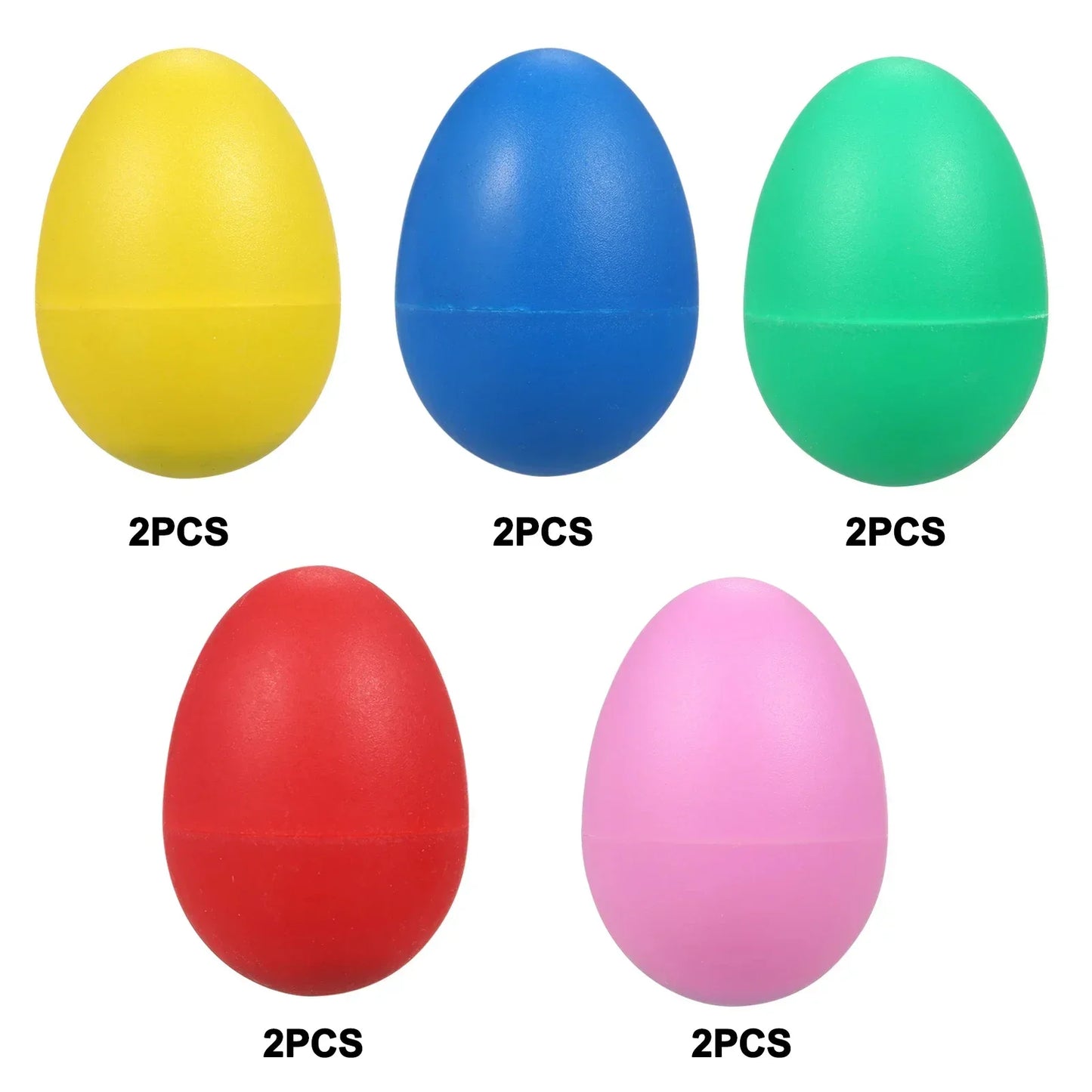 10Pcs Egg Shakers Musical Instruments Percussion Egg for Kids Puzzle Toys Easter Egg Shaker for Early Education Learning Gifts
