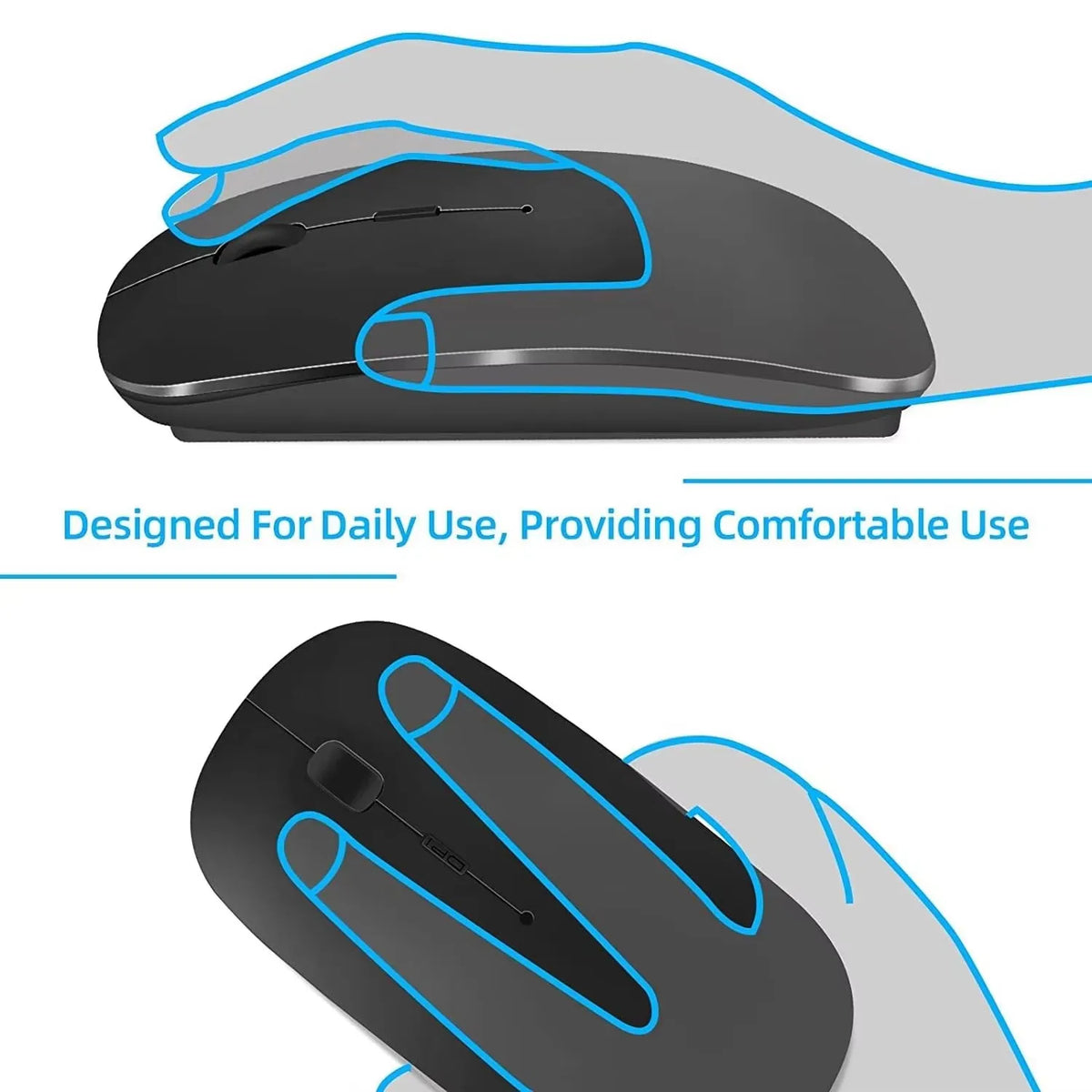Silent Bluetooth-compatible Mouse Computer Laptop Optical Mouse Wireless for iPad Samsung Tablet Universal Mice Noiseless Gaming
