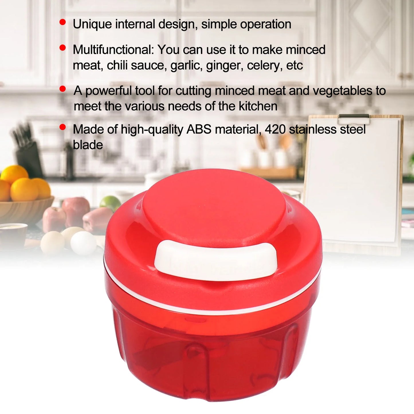 D2 Vegetable Cutter Household Drawstring Manual Vegetable Chopper Shredder Beef Meat Blender Slicer Juicer Tool Kitchen Supplies