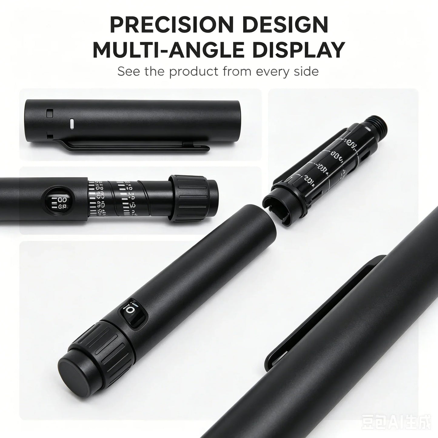 Rotary Push Disposable Sterile Insulin Injection Pens Adjustable Growth Hormone Dosage 60U Magic Beauty Injection Pen