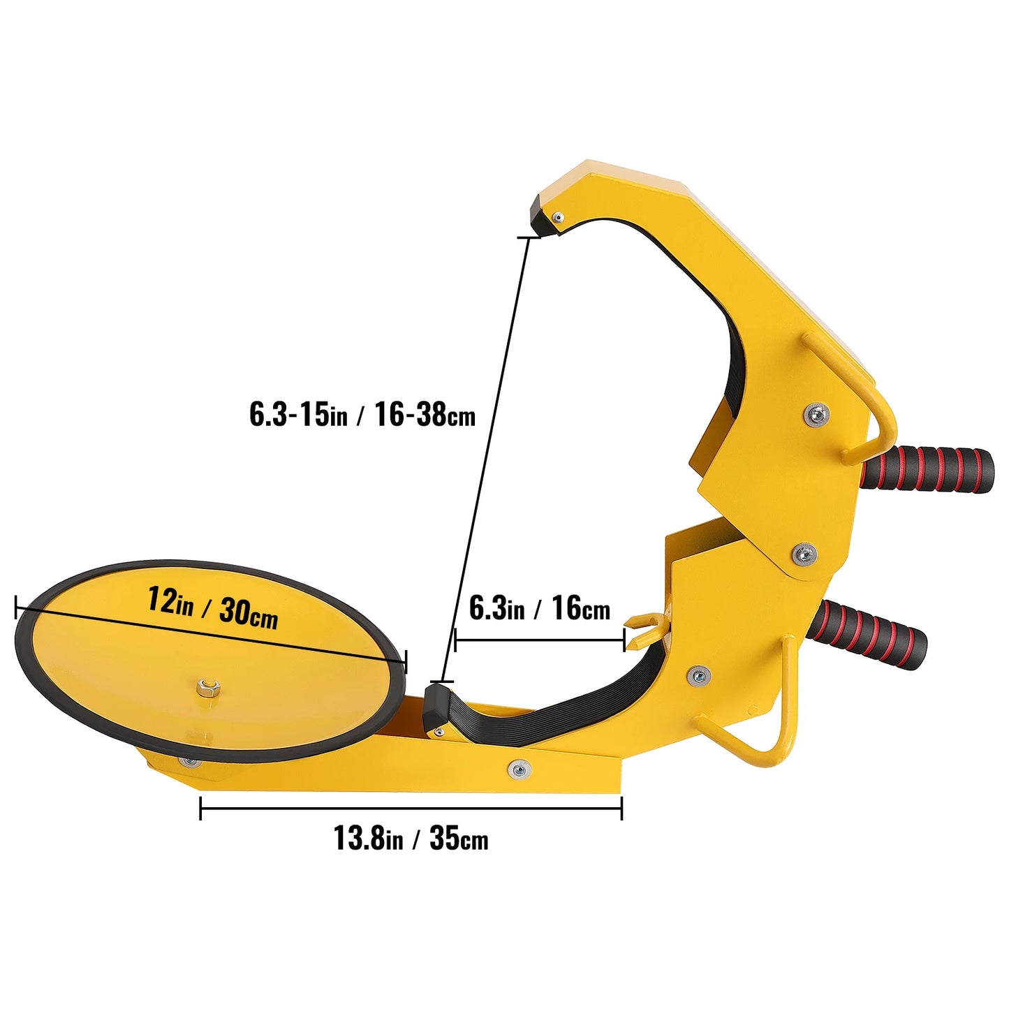 SucceBuy Wheel Lock Clamp 1/2Pack Trailer Wheel Lock Heavy-Duty Anti Theft Tire Lock Adjustable Tire Boot Lock Tire Claw for RV