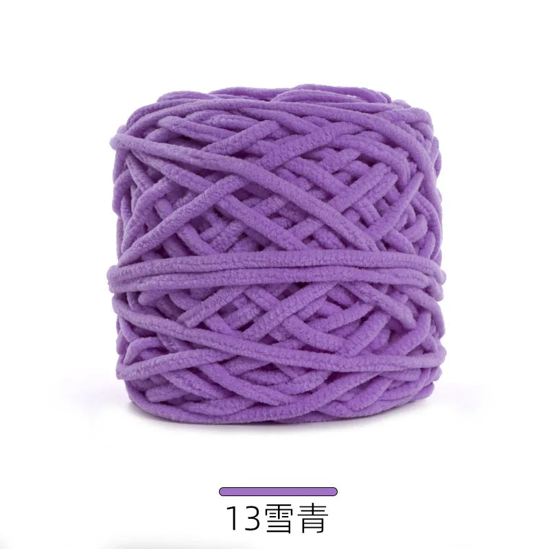 1Pc 50g Thin Velvet yarn for Crocheting Chenille yarn hand knitting Crochet amigrumi slipper line knit sweater blanket thread
