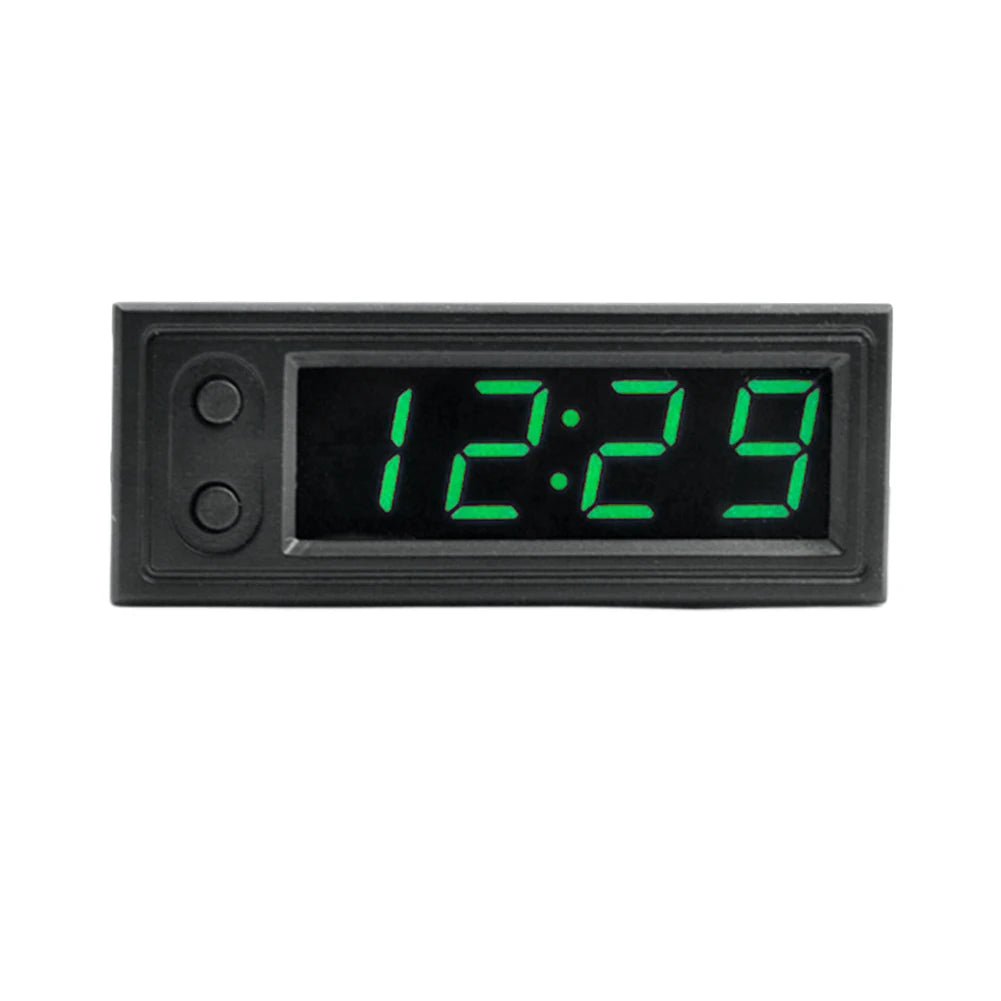 3 in 1 Car Temperature Clock LED Display Digital Clock Voltage Tester Luminous Electronic Clock Voltmeter Vehicle Interior Parts