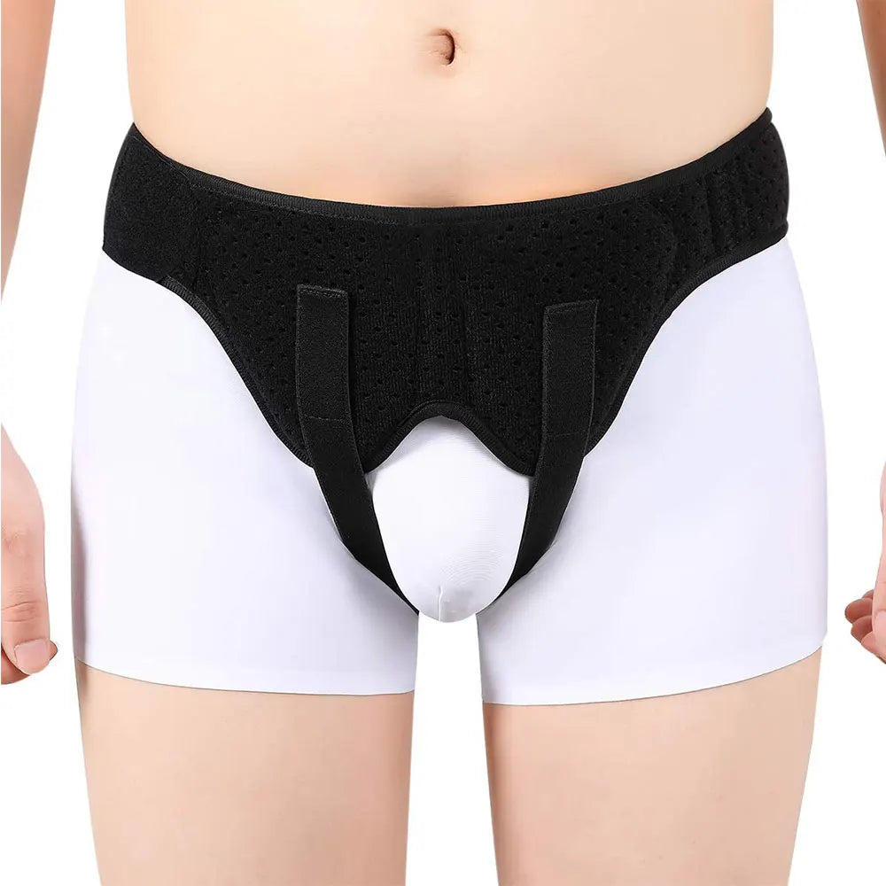 1Pcs Hernia Belt Truss for Inguinal or Sports Hernia Support Brace Pain Relief Recovery Strap with 2 Removable Compression Pads