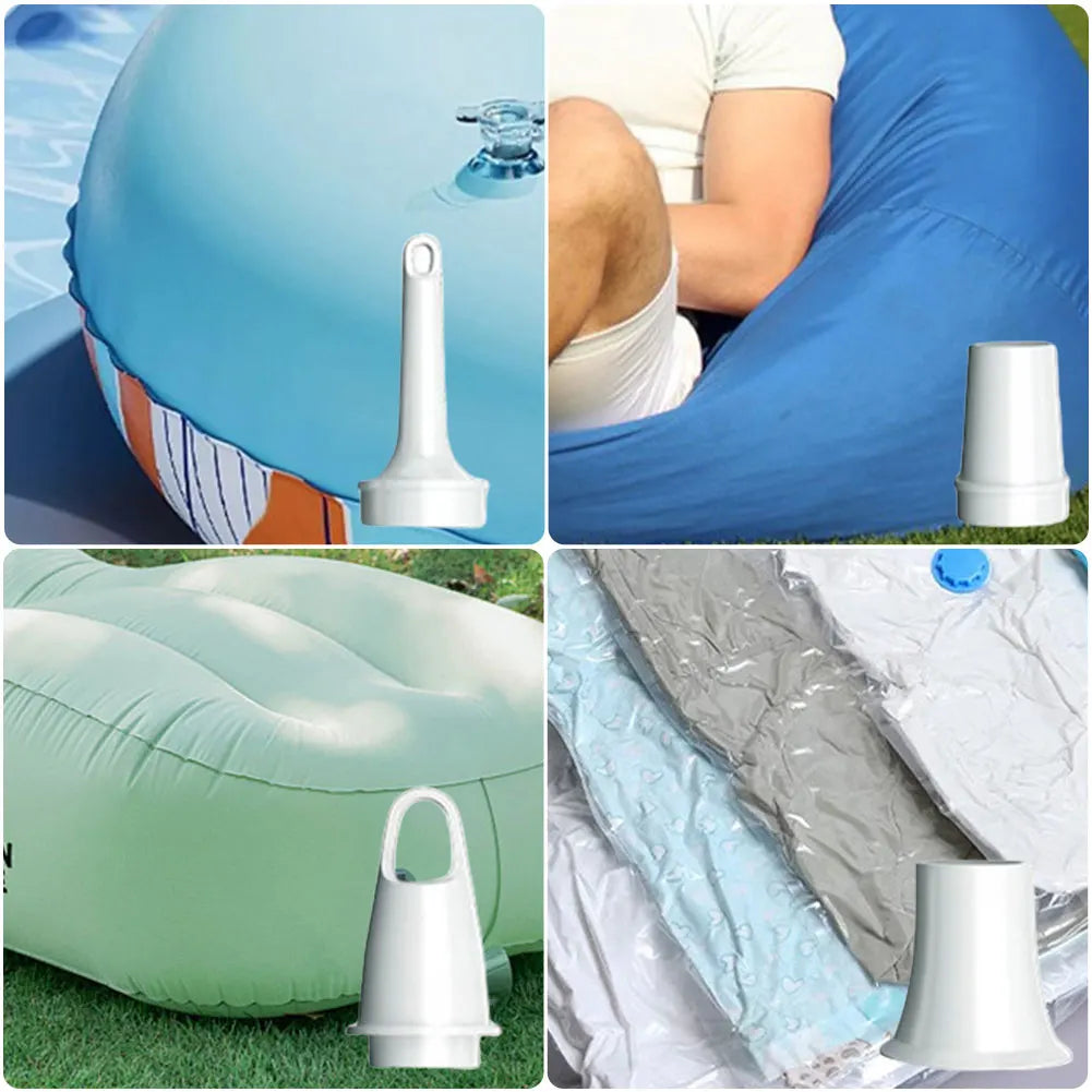 Electric Air Pump Portable Wireless Air Compressor Inflator/Deflator Pumps For Inflatable Cushions Air Beds Boat Swimming Ring