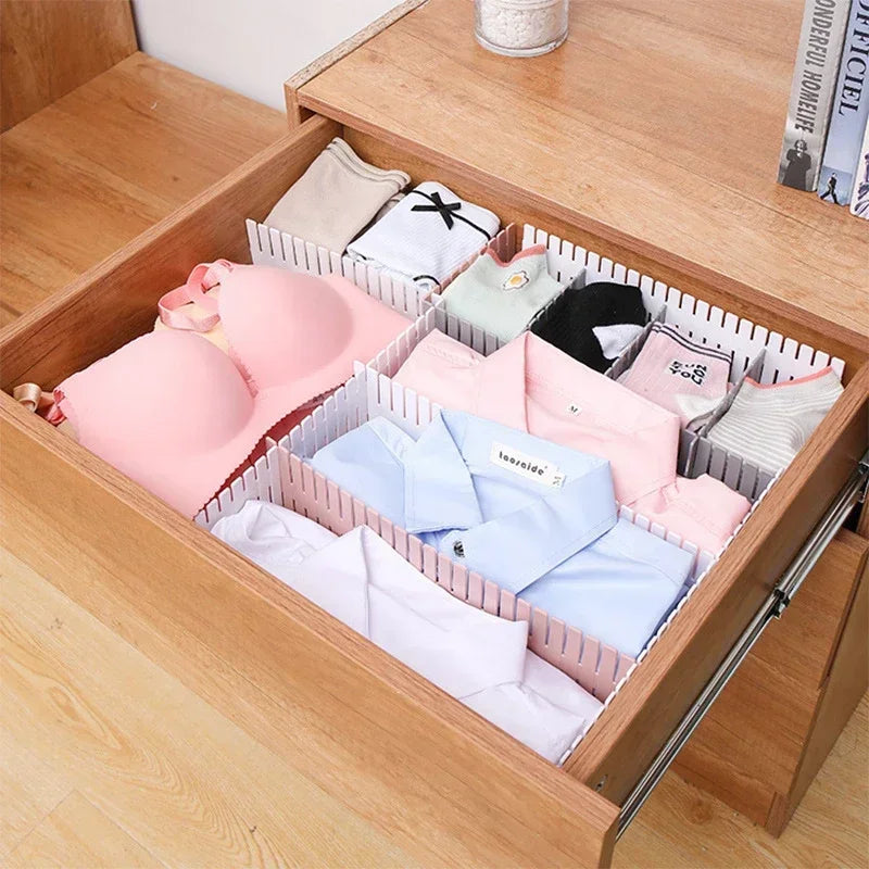 4Pcs Divider Adjustable Household Storage Cabinet Combination Underwear Socks Sundries Cajones Escritorio Drawer Organizer