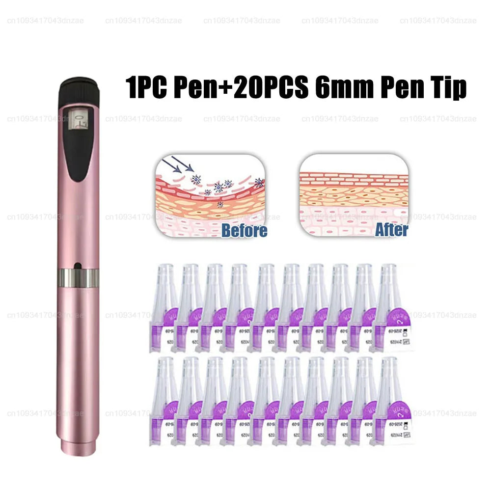 Adjustable Injection Pen Kit 3ml Sterile Empty Cartridges Cassette Bottle 4/6/8mm Disposable Pen Tip for Lilly Insulin Injection