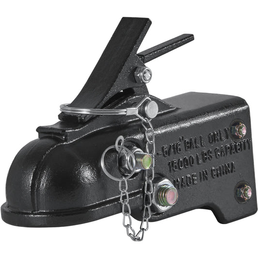 VEVOR 15000 lbs Adjustable Trailer Coupler 2-5/16" Hitch Ball Coupling Straight Towing Tongue for RV Parts Camper Caravan Trucks