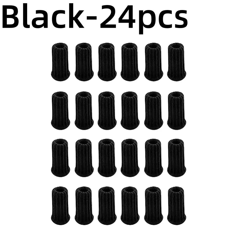 24PCS Floor Protector Chair Leg Sock Cute Anti-Noise Elastic Table Foot Cover Knitting Non-Slip Protective Case