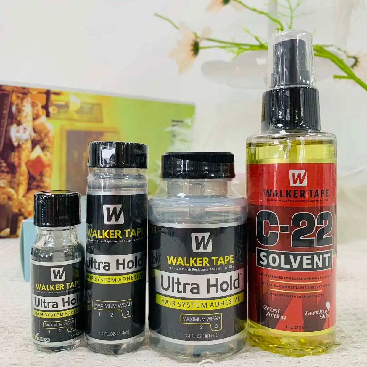 4 FL OZ 118ml Walker Tape C-22 Solvent Remover Great Cleaner For Scalp And Hair Systems Fast Acting on Most Tapes 2028